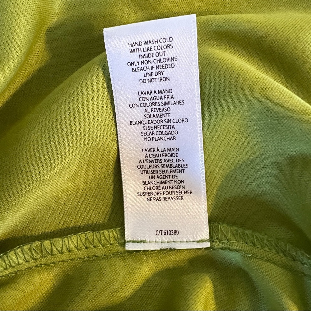 Maison Tara Chloe Apricot Green Mini Dress. Size 8 - Picture 8 of 15